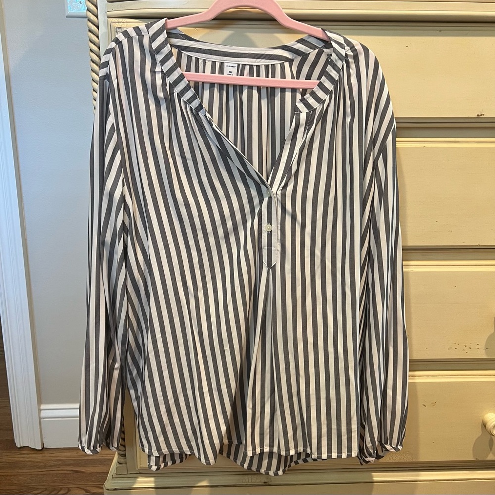 Old Navy Pinstripe Blouse